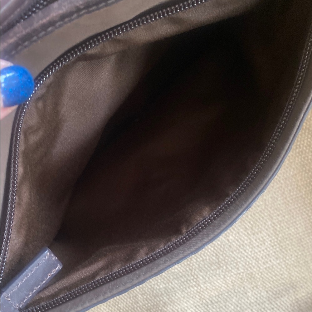 Coach Brown Messenger Bag with Woven Trim - Picture 7 of 12